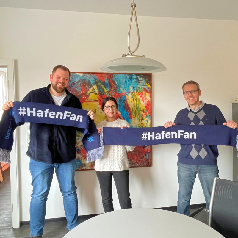 (v. l. n. r.): Achim Dors, Sanaa Hakam und Gerd Giesbers