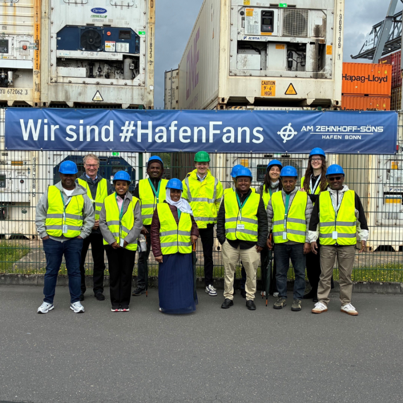 Delegation aus Äthiopien - HAfen Bonn